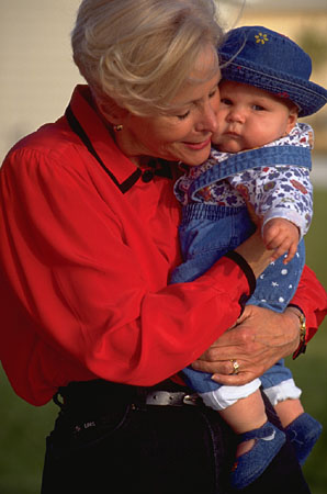 grandma with baby 